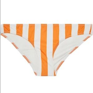 NWT Solid & Striped “The Elle” Low Rise Bikini Bottom Medium Marigold Yellow $88